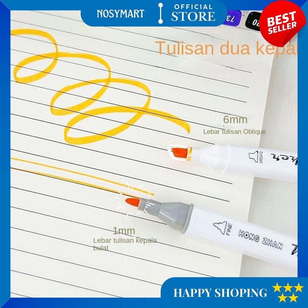 

Spidol Berbasis Minyak Ujung Ganda Set Lengkap Spidol Anak 12-48 Warna Pensil Cat Air Set Warna D Sale