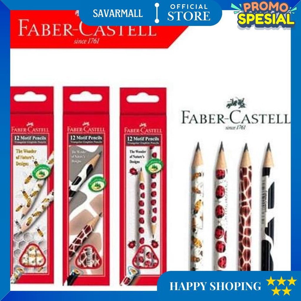 

Termurah Pensil Motif 2B Faber Castell 5 Motif Alat Tulis Sekolah - Satuan D Cod
