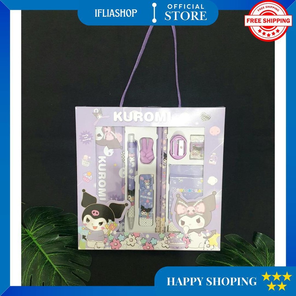 

Gybr Alat Tulis Anak Sekolah Study Set Sanrio 9 In 1 Kuromi My Melody Cinnamorol D Cod