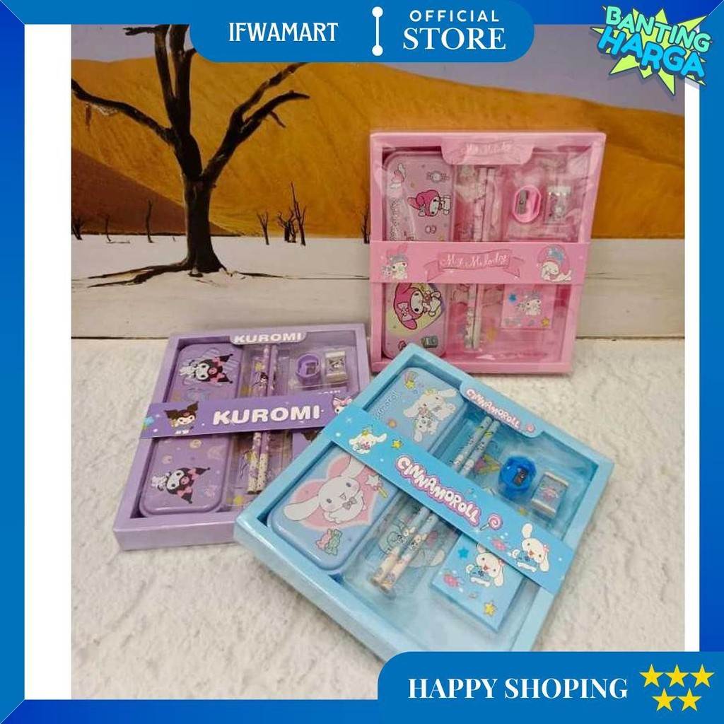 

Paket Alat Tulis Study Stationery Set Eb-567/Ugo -3015/Ss 8015 Sanrio Cinnamoroll Kuromi Melody D Sale