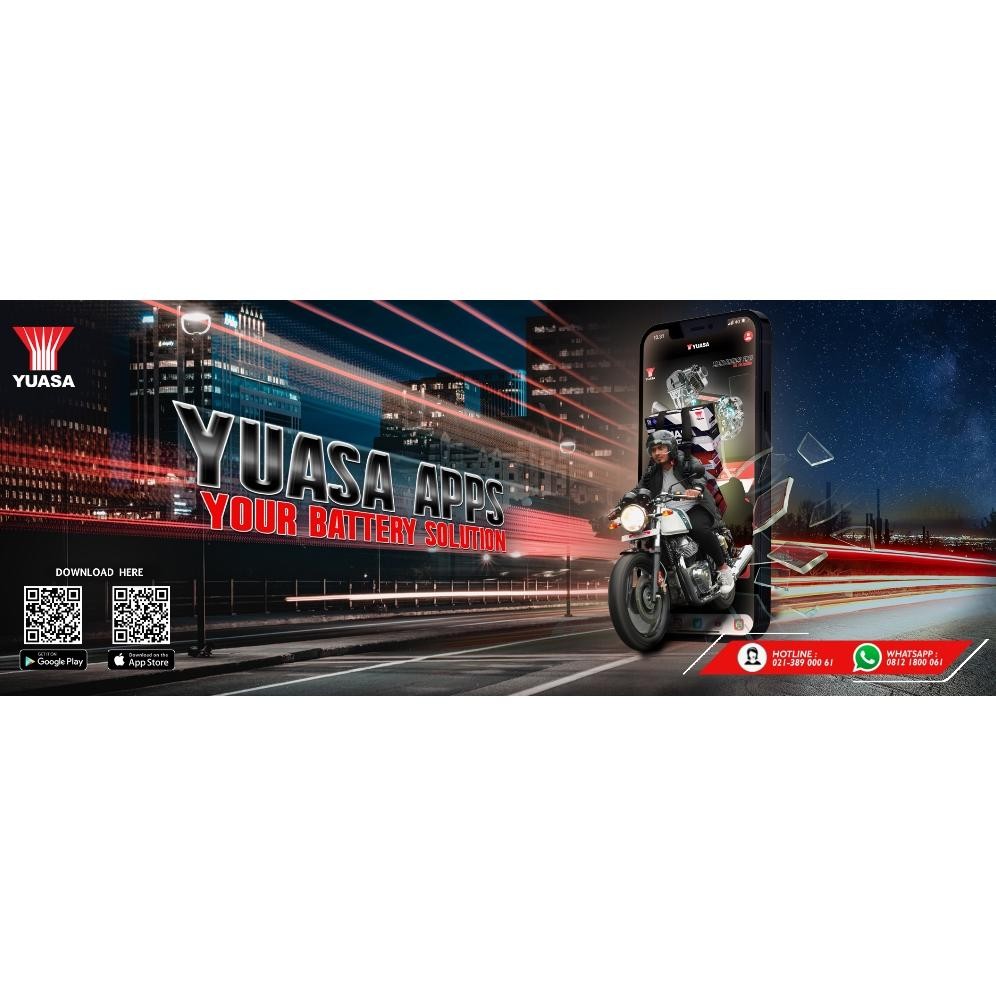 asd-86 AKI KERING YUASA YTZ5S MOTOR Vario 110, Mio Soul GT, Beat, Vixion YUASA YTZ5S Aki Kering 12V 