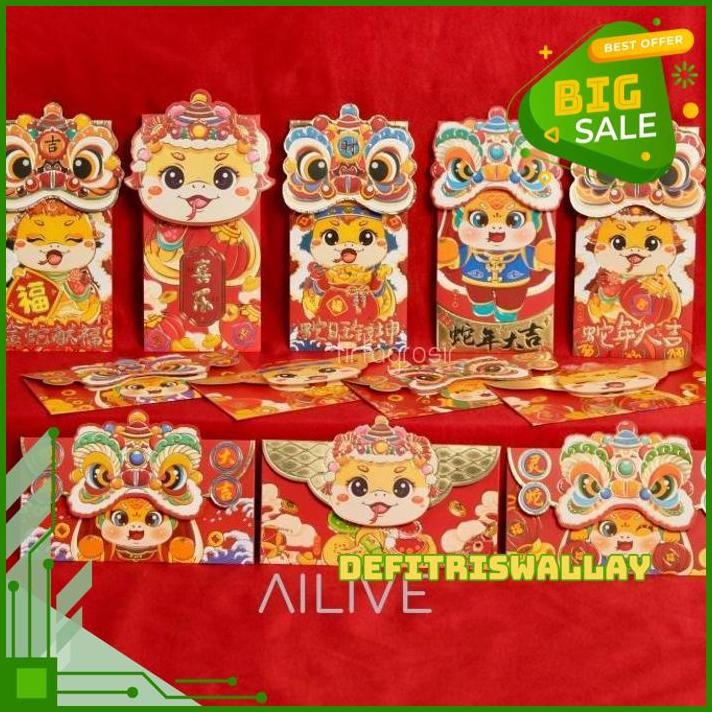 

ANGPAO POP UP 3D AMPLOP IMLEK MOTIF ULAR CNY 2025 / ANGPAU SNAKE YEAR LIMITED CHINESE NEW YEAR 2025 DIJAMIN GRATIS ONGKIR