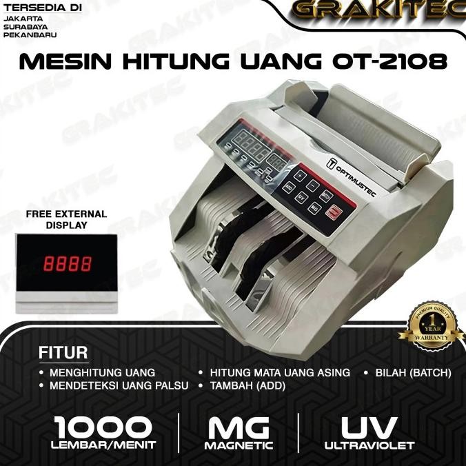 

Terlaris Mesin Penghitung Uang OT2108 - Alat Hitung Uang Money Counter SALE