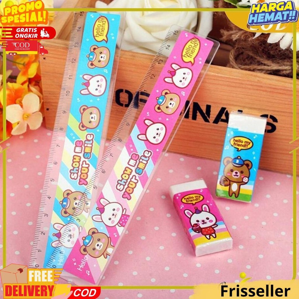 

One-A26 Alat Tulis Set 8In1 Karakter Stationery Kids / Paket Alat Tulis Anak Tk / Set School Supplies For Child Writing Gift Eraser Ruler D Termurah
