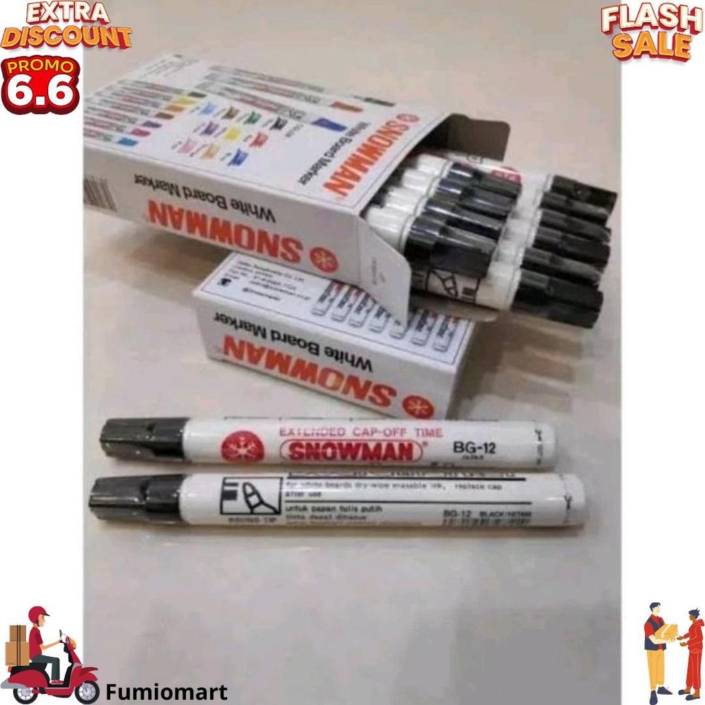 

Spidol Whiteboard Snowman Bg-12 (1 Pcs) Hitam / Per 1 Pcs D Best Seller