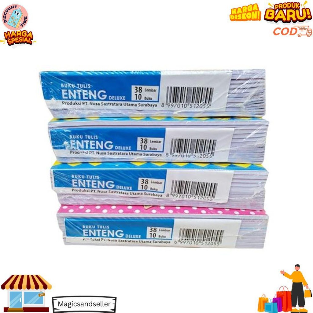 

10 Pcs Buku Tulis Murah 38 Lembar Merk You By Kiky D Promo 4.4