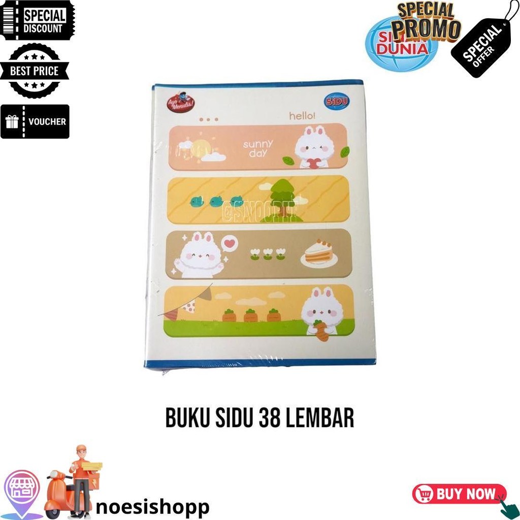 

Promo Murah Grosir Buku Tulis Sinar Dunia / Sidu & Kiky 38 Lembar - Perpack D Promo 4.4