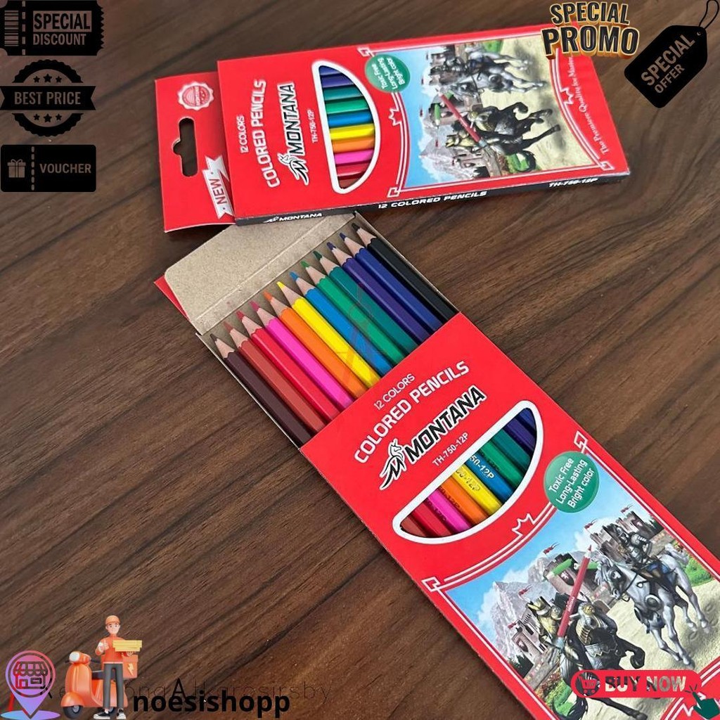 

Pencil / Pensil Warna Montana 12 Warna Panjang / Montana Colour Pencil D Gratis Ongkir