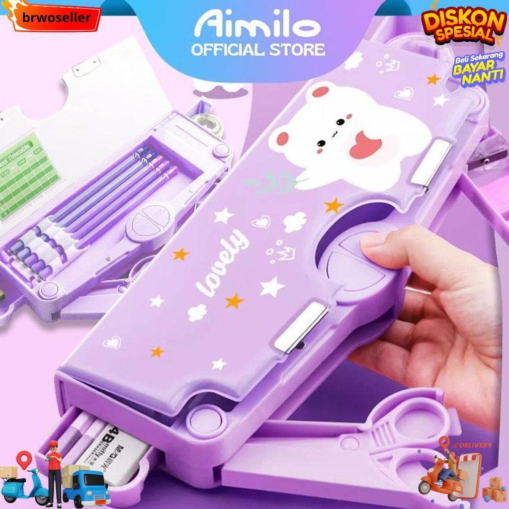 

[Ready] Aimilo Kotak Pensil Anak Perempuan Tempat Pensil Anak Perempuan Kotak Pensil Multifungsi Kado Anak Sd D Terlaris