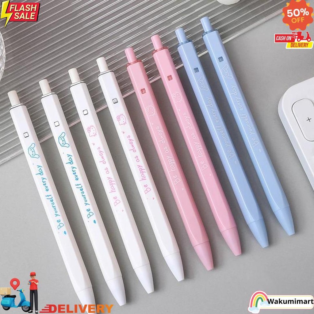 

0.5Mm Pena Sanrio Persegi Dengan Penampilan Tinggi Pena Gel Tekan Siswa Menulis Ujian Gaya Lucu Pena Hitam /Pulpen Sanrio 0.5 Hitam Gelpen Pena Lucu Pena Mekanis D Gratis Ongkir