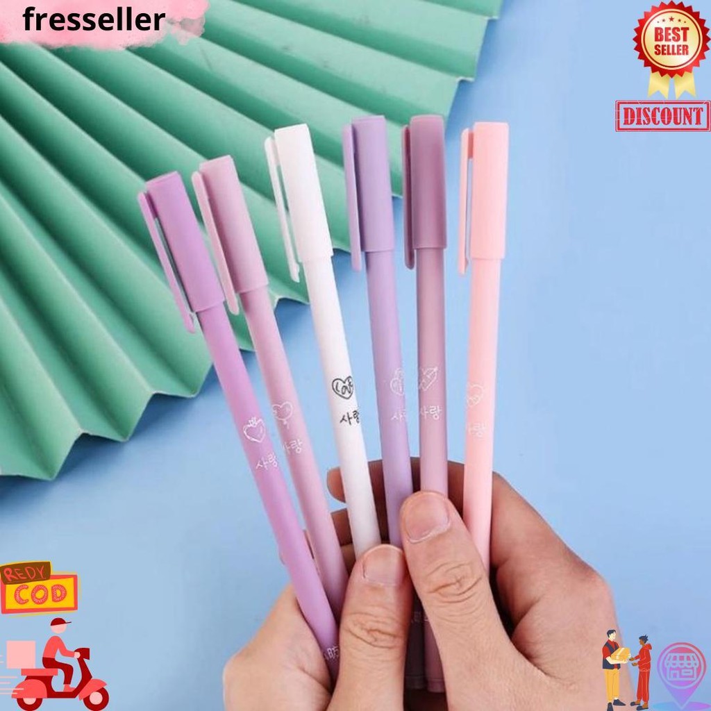 

Pulpen Morandi Set 6Pcs 1 Set 6Pcs Pulpen Gel Aesthetic Polos Warna Pastel Matte 0,5 Mm D Promo 4.4