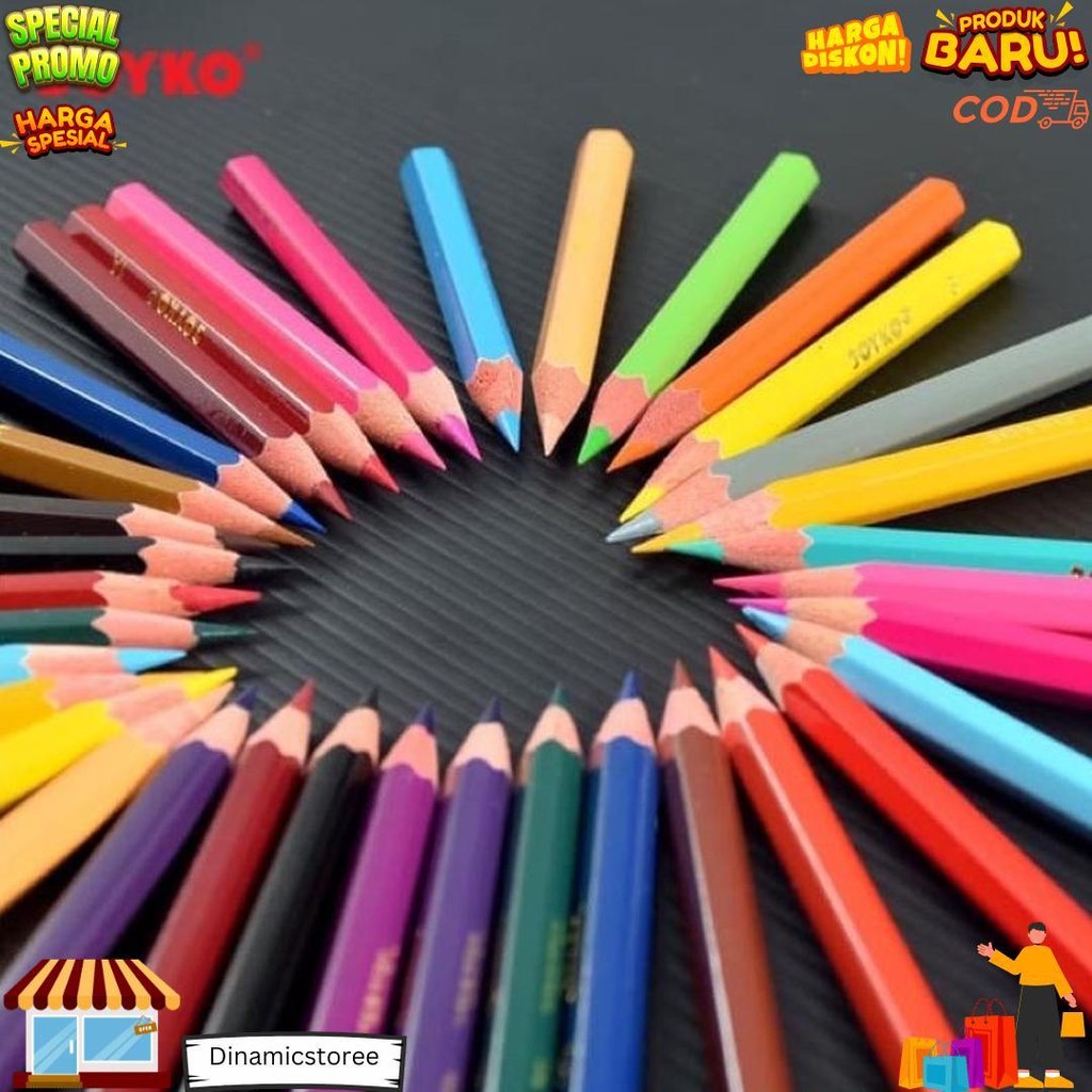 

Color Pencil / Pensil Warna Joyko Cp-S24 / 24 Warna D Terlaris