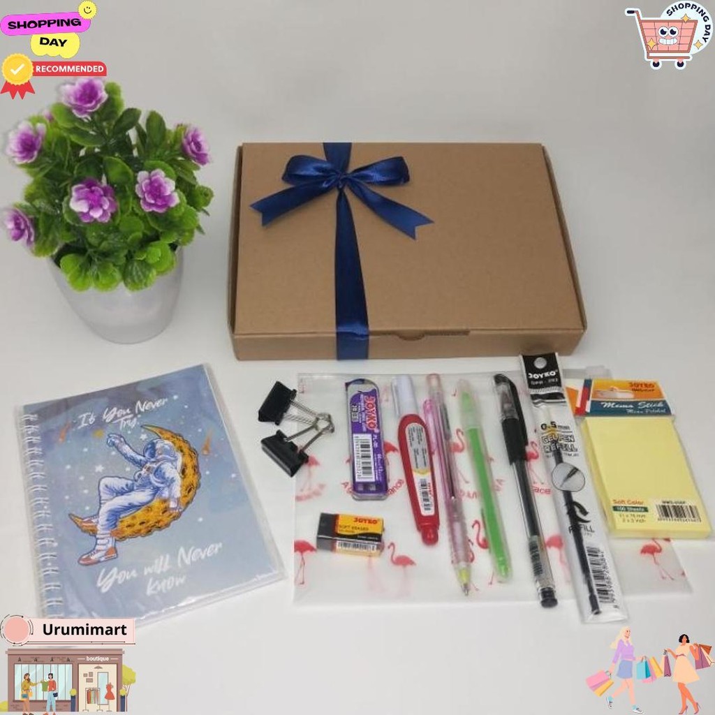 

Paket 1 Alat Tulis Anak Sekolah / Hampers Alat Tulis Kantor / Alat Tulis Set Pensil Mekanik Pulpen Penghapus Joyko D Sale