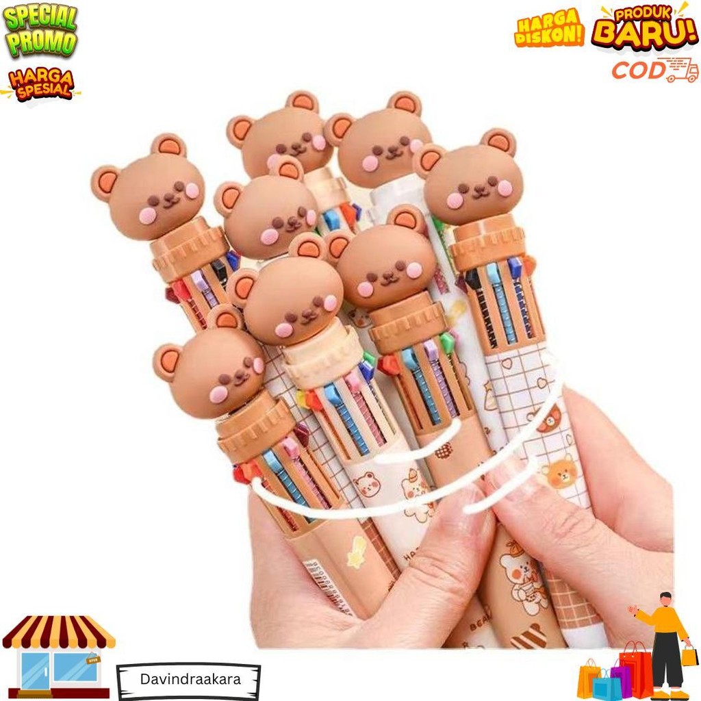 

Bulpoin 10 In 1 Karakter Gelpen 10 Warna 10 In 1 D Sale