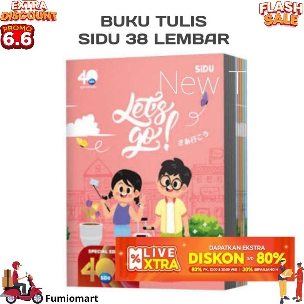 

Buku Tulis Sidu 38 Lembar Isi 10 Pcs / Buku Sekolah / Buku Kwarto D Terlaris