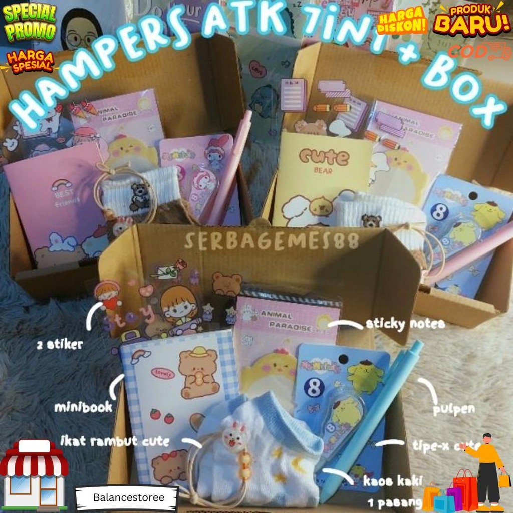 

Serbagemes88 - Set Alat Tulis 7 In 1 Lengkap / Hadiah Hampers Kado Gift Sekolah / Gift Box Cute Ulang Tahun Cewek Cowok / Alat Tulis Set Kado Ultah Murah / Stationery Set Wisuda Perpisahan / Paket Ultah Lucu / Peralatan Sekolah / Kado Unik Anak Anak D