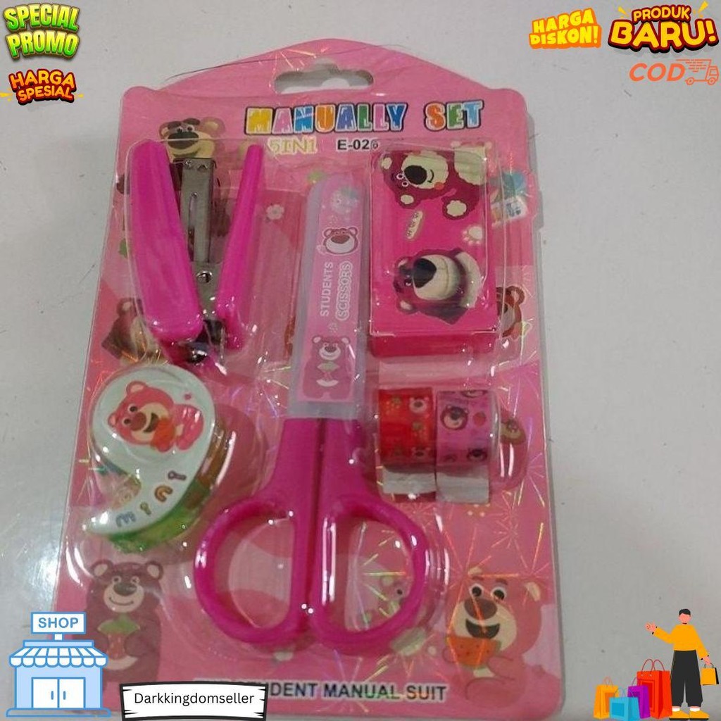

Alat Tulis Set 8In1 Karakter Stationery Kids / Paket Alat Tulis Anak Tk / Set School Supplies For Child Writing Gift Eraser Ruler D Best Seller