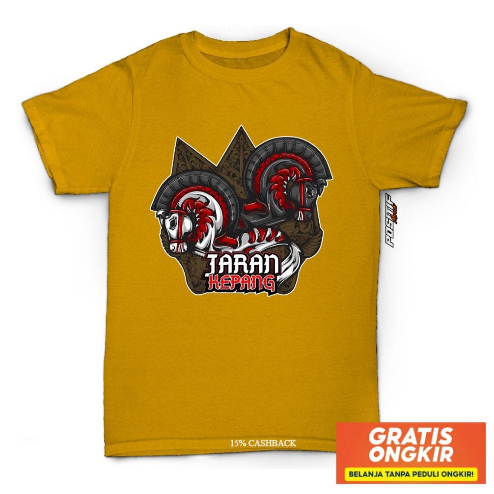 Baju Kaos Anak Jaran Kepang Jaranan Bantengan Senterewe Distro Katun Original