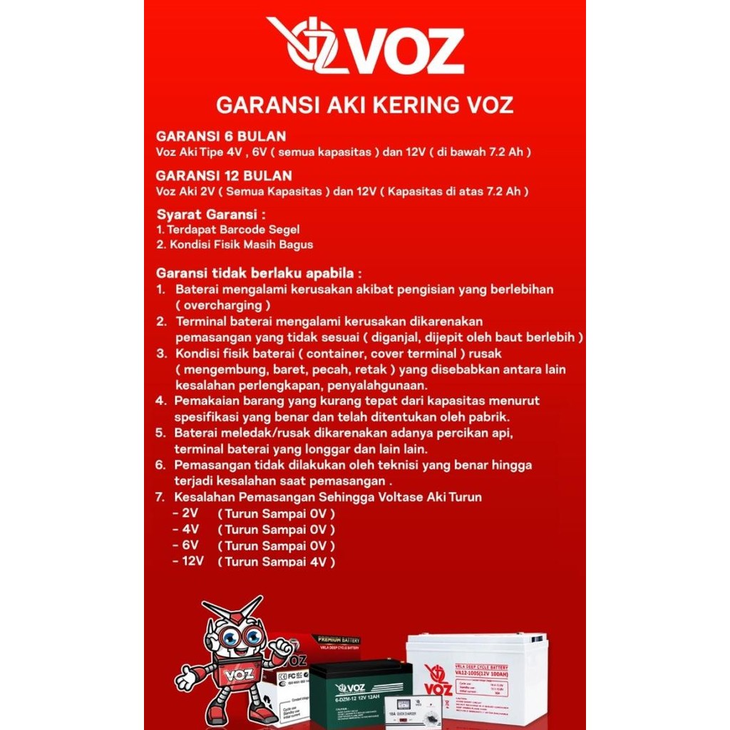 Murah Aki Selis Voz 12V 12Ah Aki Sepeda Listrik Baterai Aki Motor Listrik