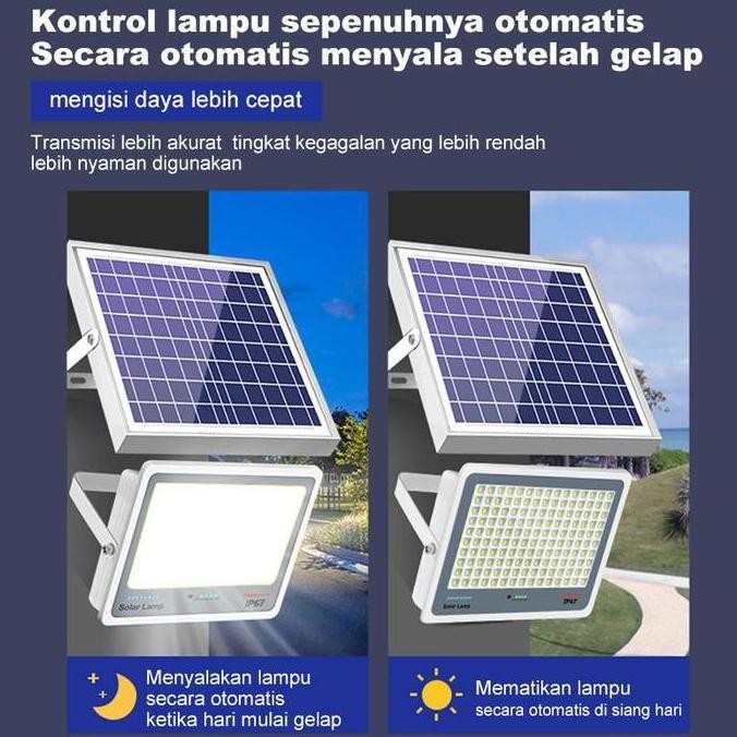 Promo Solar Lampu  2000W Lampu Tenaga Matahari  Lampu Led Surya Solar Cell Lampu Outdoor Super Teran