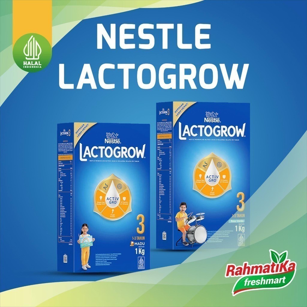 

Nestle Lactogrow 3 Susu Pertumbuhan 1-3 Tahun 1 Kg