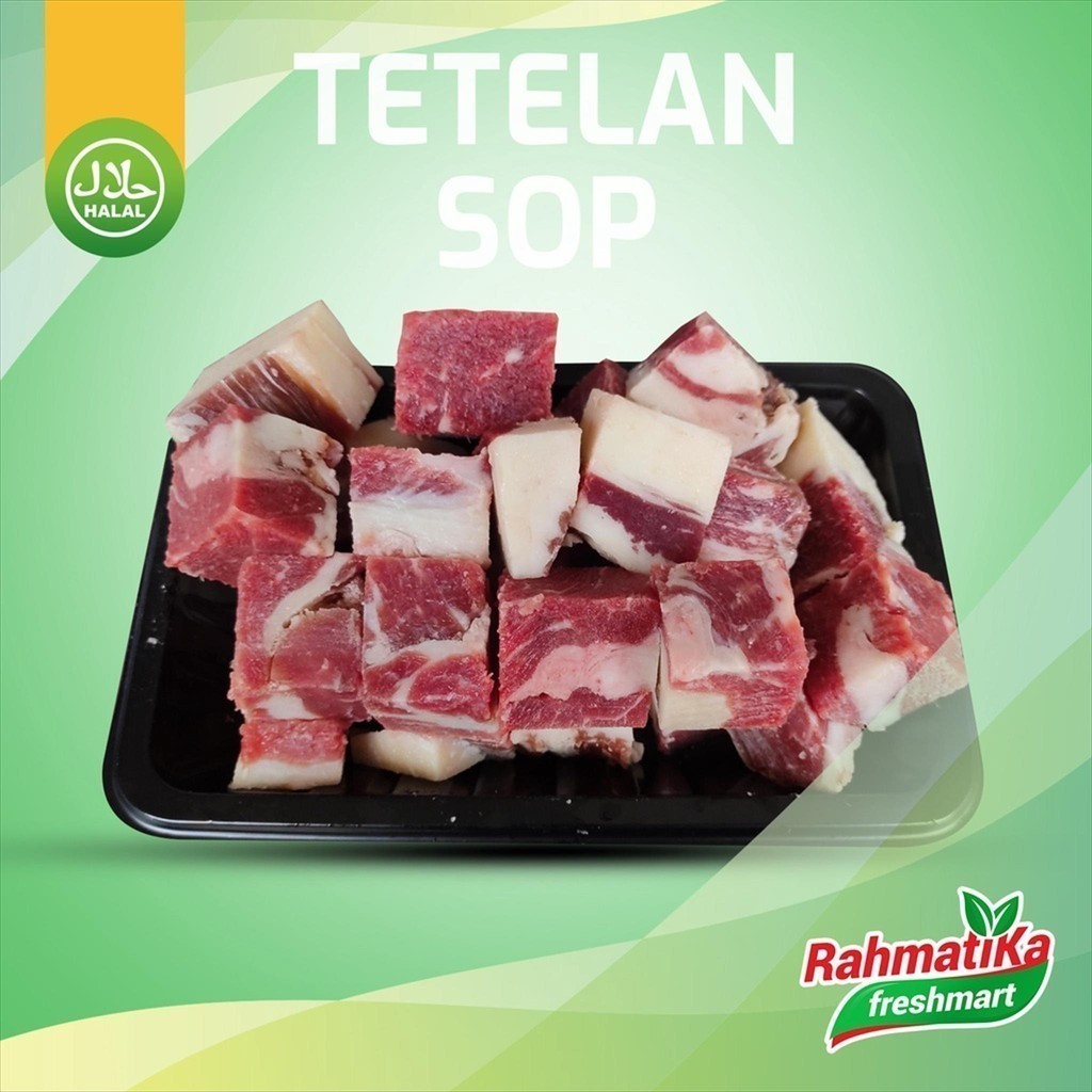 

Tetelan Sop / Daging Sapi Lokal 250 gram (Daging Frozen)