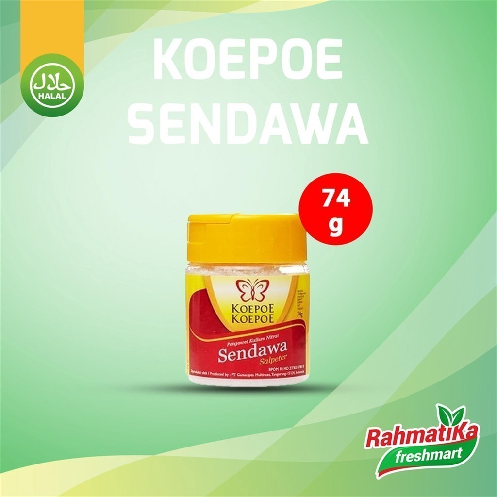 

Koepoe Koepoe Pengawet Kalium Nitrat Sendawa / Salpeter 74 gr