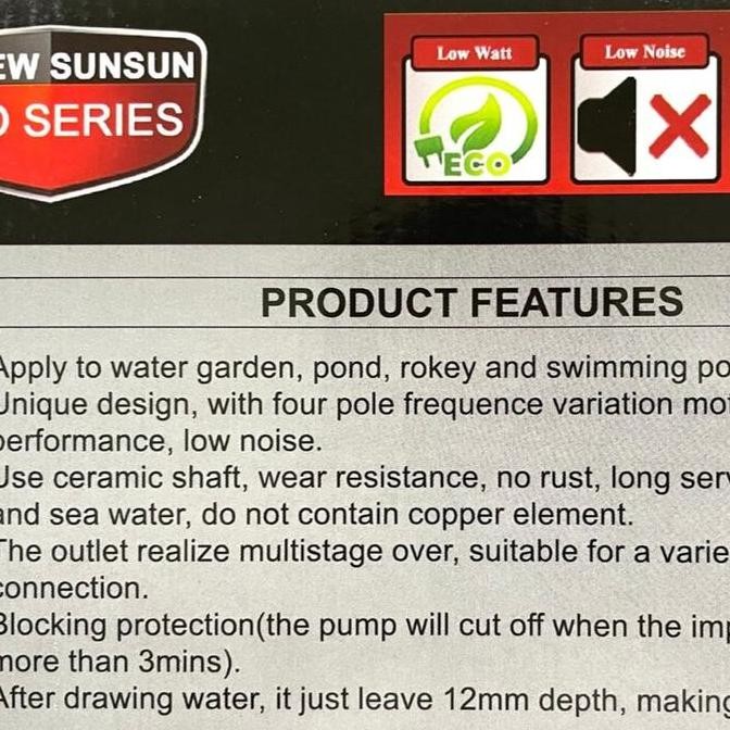 Promo Pompa Celup New Sunsun Koi10000/Koi 10000 Liter/Jam Pro Kolam / Tambak