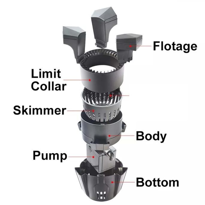 Grosir Floating Skimmer Kolam Koi Skimer Kolam Koi Floating Pond Skimmer Koi