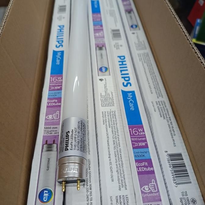 Lampu Neon TL T8 LED ECOFIT 16w Philips