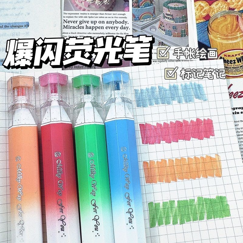 

Pena Highlighter Ujung Lunak Baru, Pena Marker Berwarna untuk Siswa Menyoroti Poin Penting