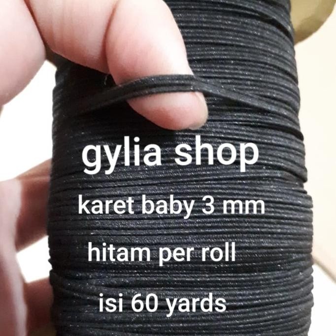 

Karet 3 Mm Hitam Roll An Kecil / Karet 3 Mm Hitam Isi 60 Yards Diskon