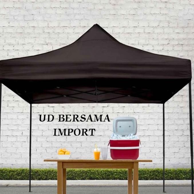 SOLEIL Tenda Gazebo 3x3M Gazebo Lipat Hitam New Arrival