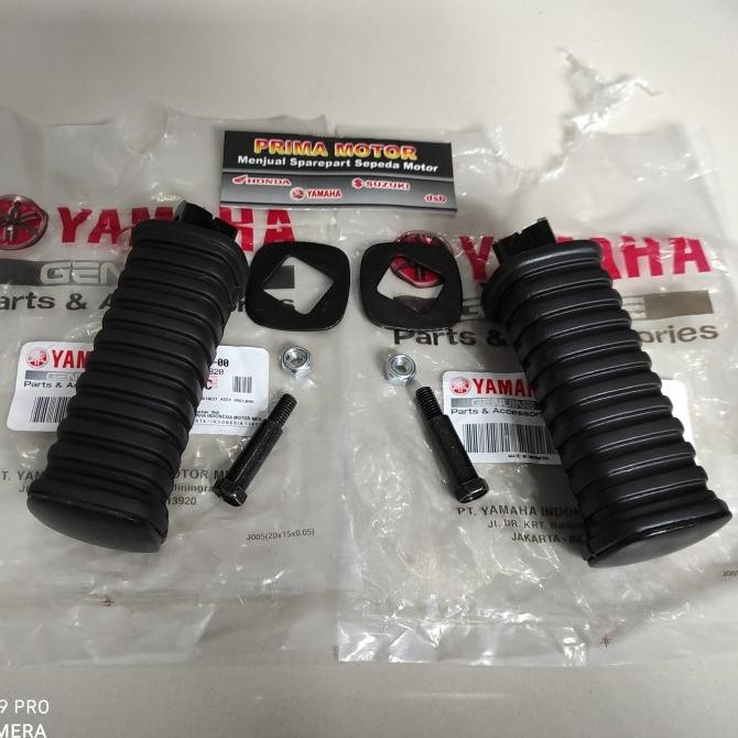 NEW KARET FOOTSTEP RX KING BELAKANG DAN BAUT SET ORI YAMAHA YGP