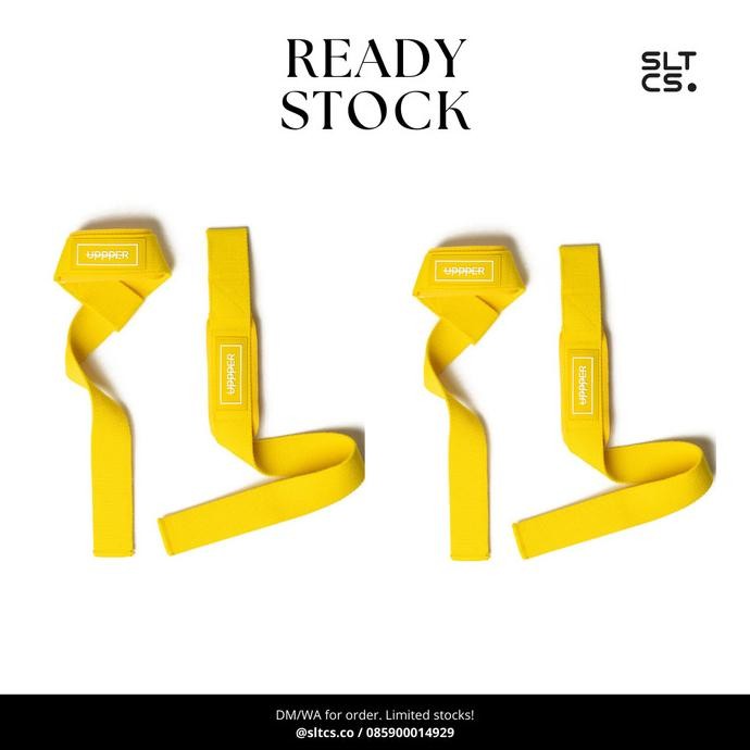 Uppper Lifting Straps - Strap Gym - Yellow - Lifting Strap Co
