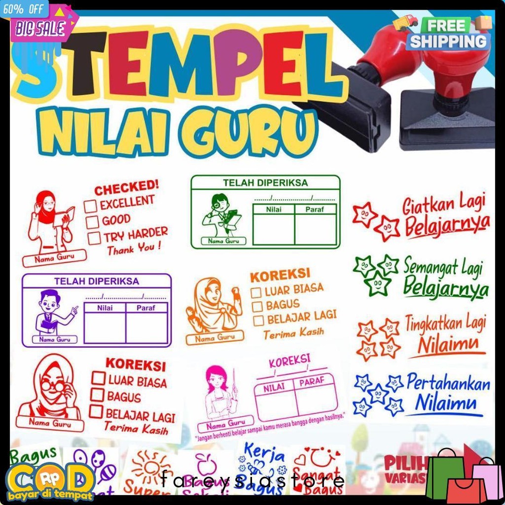 

Stempel Nilai Guru / Penilaian / Koreksi / Checked Flash Sale! Diskon Hingga 70%