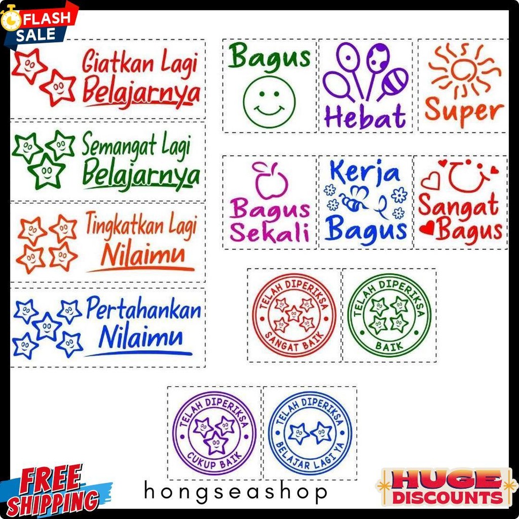 

Stempel Nilai Guru / Penilaian / Koreksi / Checked Diskon