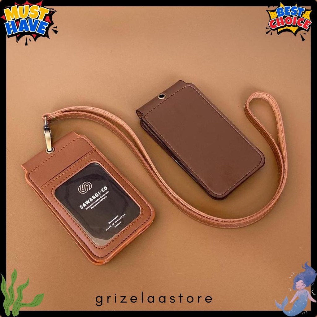 

Id Card Holder Kulit Magnet Flip 2 Sisi By Sawargico - Raski Diskon