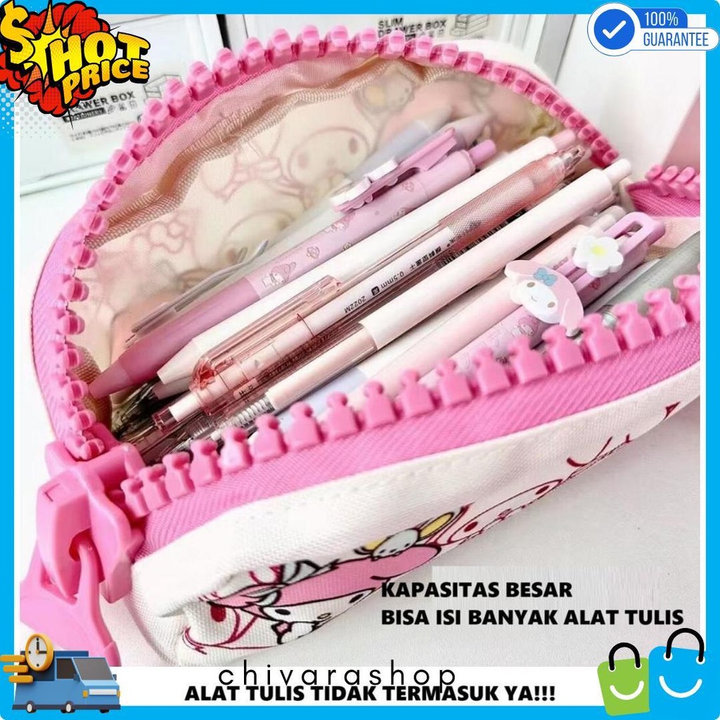

Tempat Pensil Kotak Pensil Softcase Kanvas Toy Story Sanrio My Melody Pochacco Resleting Besar Diskon Setengah Harga