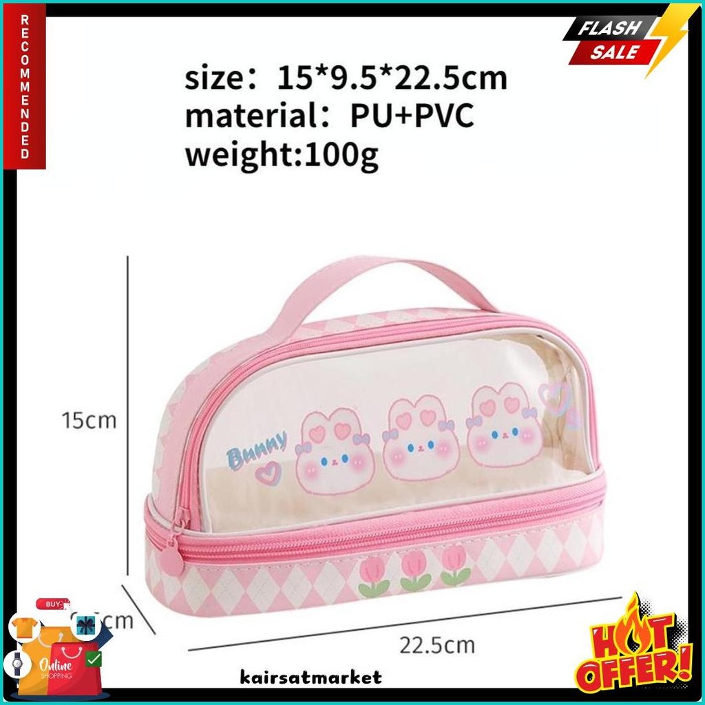 

Kartun Baru Kapasitas Pen Bag Storage Bag Untuk Mahasiswa Sma Junior Portable Cute Simple Stationery Box Diskon
