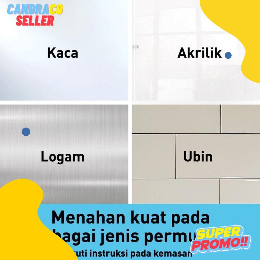 

3M Scotch Double Sided-Mounting Tape, Menahan Hingga 3.3Kg, 1 Pc, Transparan, Untuk Pengunaan Dalam Ruangan Diskon Setengah Harga