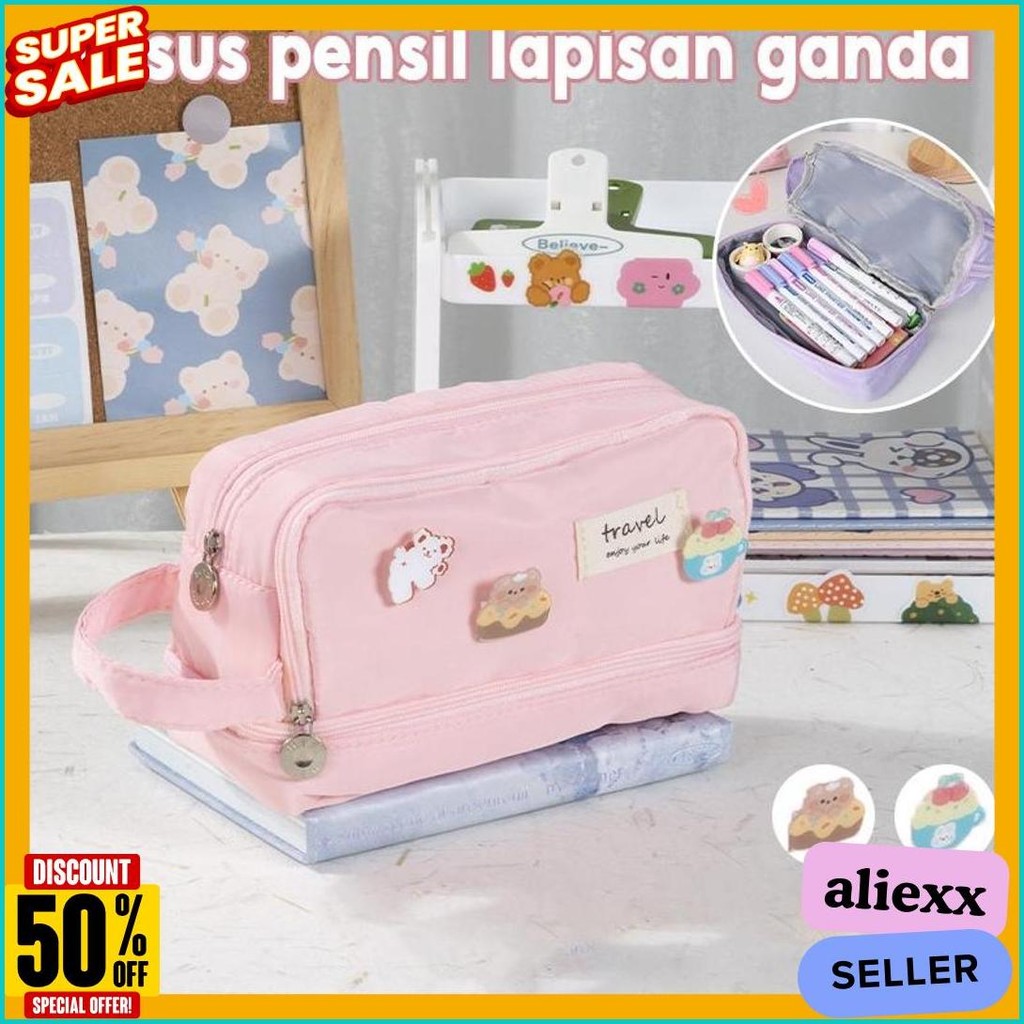 

Multifunction Pencil Case Cute Organizer Tempat Pensil Cartoon Quicksand Animal Kotak Tempat Pensil Cute Organizer Diskon