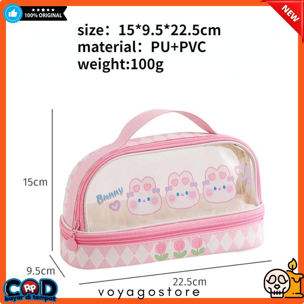 

Kartun Baru Kapasitas Pen Bag Storage Bag Untuk Mahasiswa Sma Junior Portable Cute Simple Stationery Box Diskon