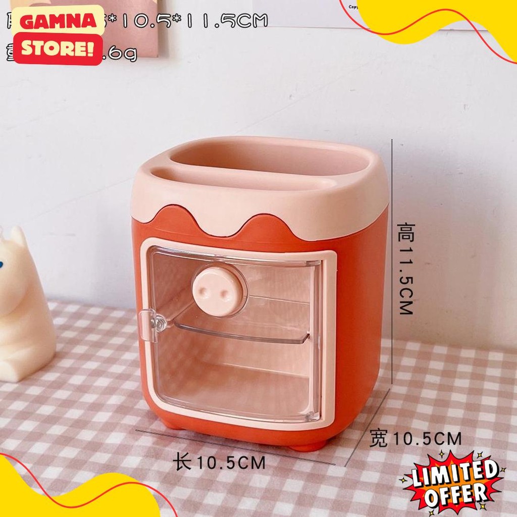 

Modis Multifungsi 2-Tier Laci Kotak Penyimpanan/Multifungsi Lucu Tempat Pena/Kantor Desktop Penyimpanan Pena Case St145 Diskon Setengah Harga