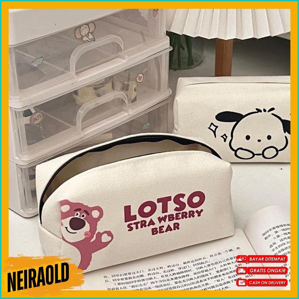 

Ins Pacha Anjing Tas Pensil Cute Strawberry Bear Tas Pensil Jaring Merah Kapasitas Besar Siswa Sekolah Dasar Smp Peralatan Penyimpanan Tas Diskon Setengah Harga