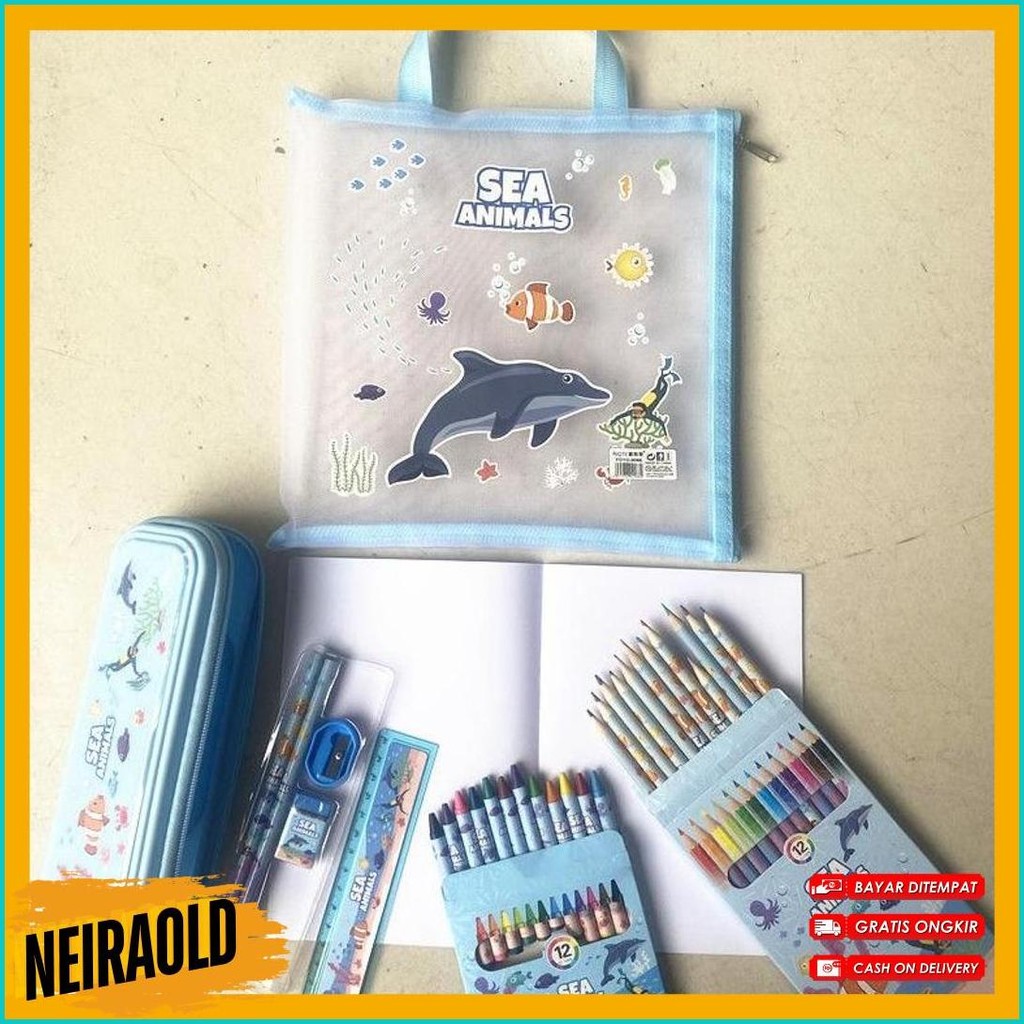 

[Serbalakuofficial](Ktps.11)Kotak Pensil Sett / Study Set Stationery Set Alat Tulis Sekolah Anak Set Atk Motif Terlengkap Dan Termurah