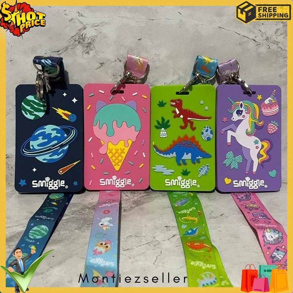 

Smiggle Bag Tag Card Holder Dengan Tali Lanyard Diskon
