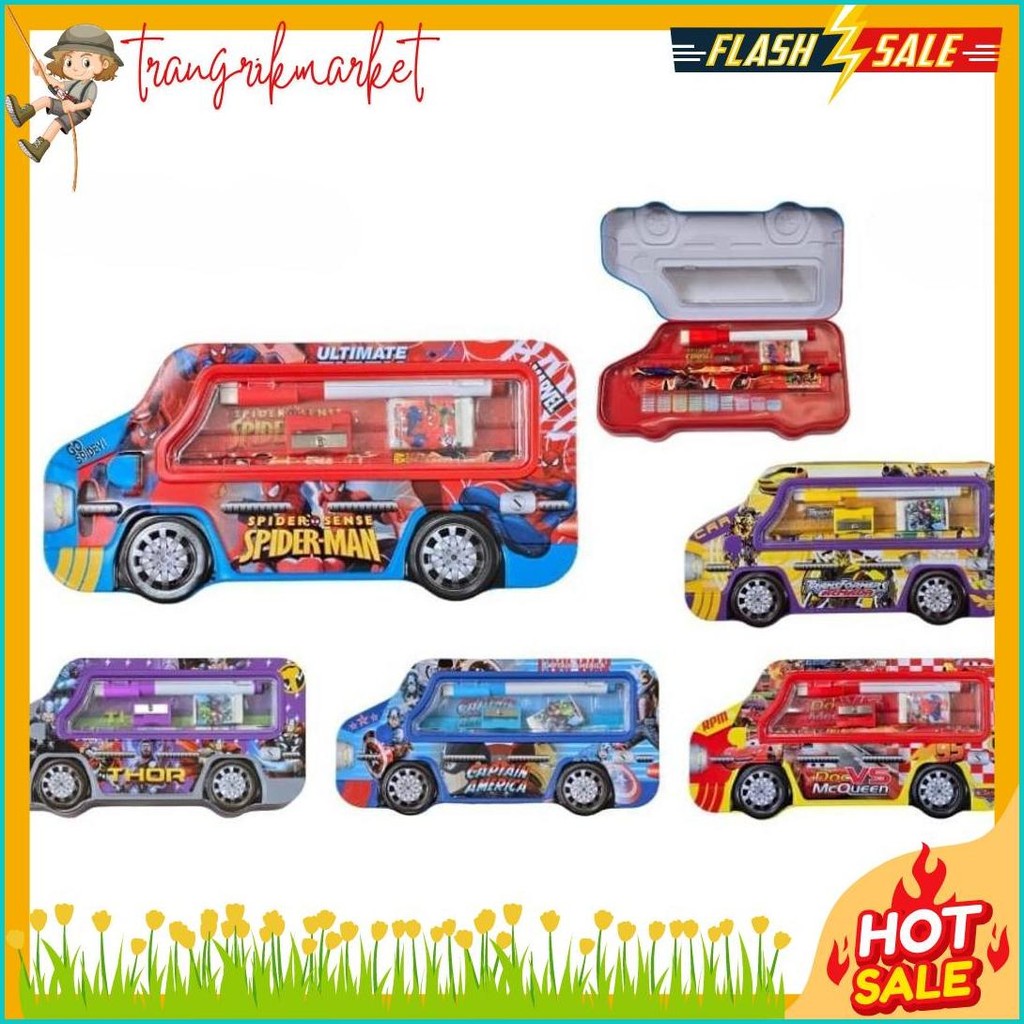 

Kotak Pensil Bahan Kaleng Model Truk Besar Pencil Case Tempat Pensil Flash Sale! Diskon Hingga 70%