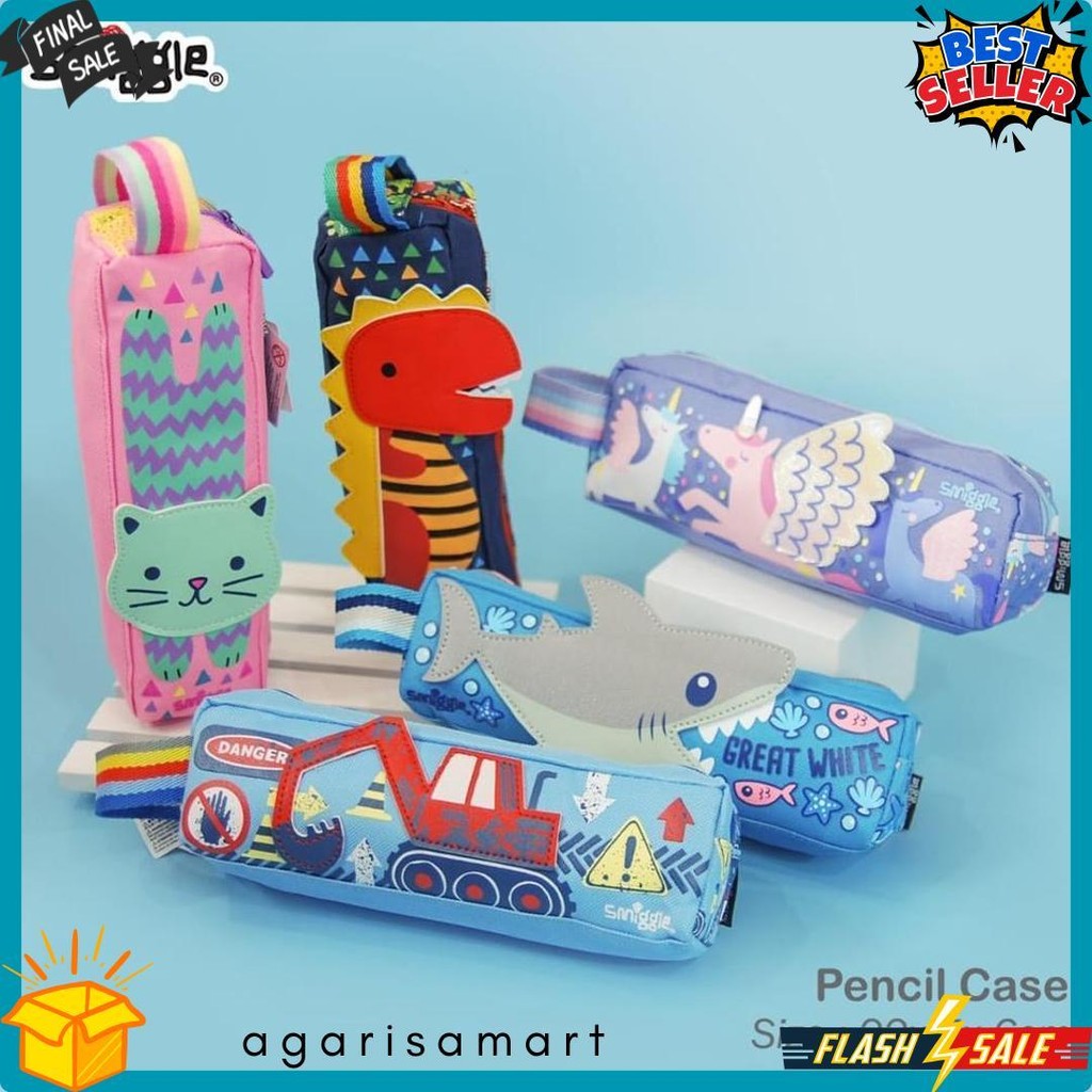 

Pencil Case Kotak Pensil Smiggle 1 Zipper Karakter Diskon