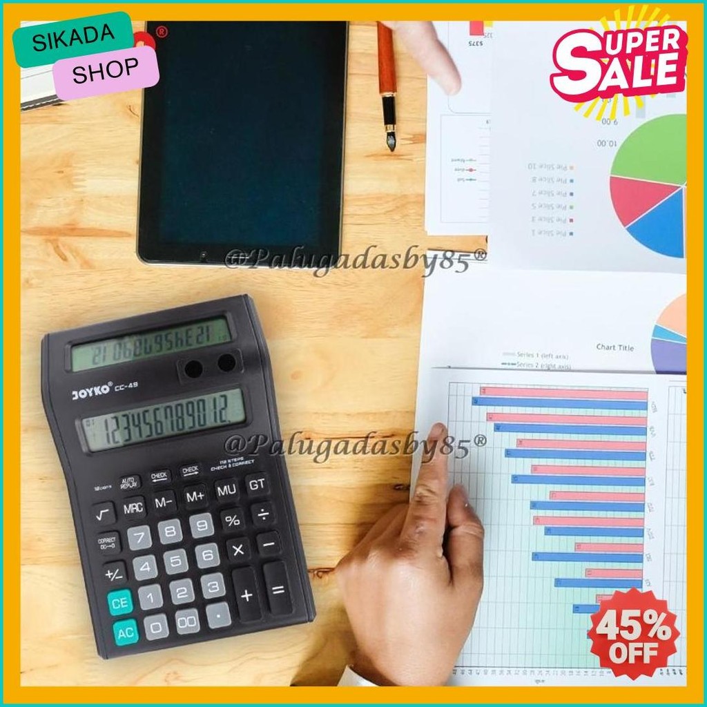 

Kalkulator Joyko Cc-49 12 Digits 2 Display (1 Biji) / Calculator Joyko Cc-49 / Joyko Cc 49 / Cc49 Terlaris! Produk Ini Banyak Dicari